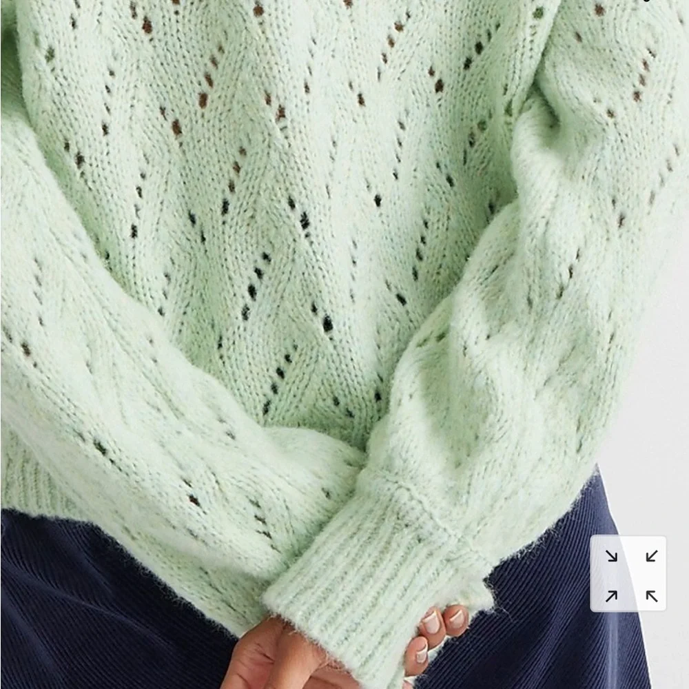 J.Crew Pointelle crewneck sweater